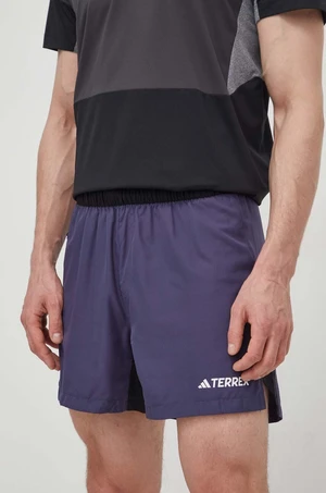 Sportovní šortky adidas TERREX Multi pánské, černá barva, IP4864