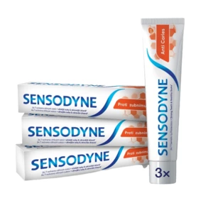 SENSODYNE Trio Zubní pasta proti zubnímu kazu 3 x 75 ml