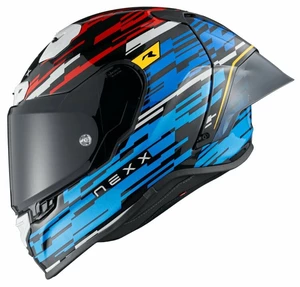 Nexx X.R3R Glitch Racer Blue/Red L Kask