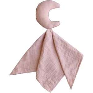 Mushie Lovey Crib Toy Moon usínáček Blush 1 ks