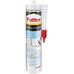 Pattex Fenster & Glas silikón  Farba priehľadná PFGFT 300 ml