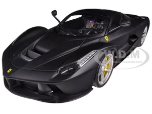 Ferrari Laferrari F70 Hybrid Matt Black 1/18 Diecast Car Model by Hot Wheels