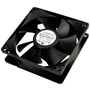 LogiLink FAN101 PC vetrák s krytom čierna (š x v x h) 80 x 80 x 25 mm