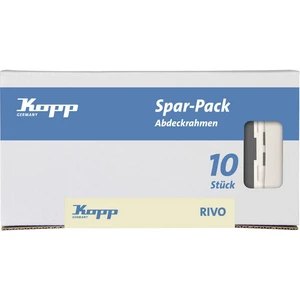 Kopp 10-krát kryt zásuvka RIVO čisto biela (RAL 9010) 404517050