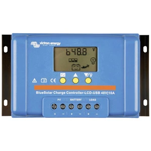 Victron Energy Blue-Solar PWM-LCD&USB solárny regulátor nabíjania PWM 12 V, 24 V, 48 V 10 A