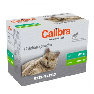 CALIBRA Premium Line Sterilised multipack kapsičky pro kastrované kočky 12 x 100 g