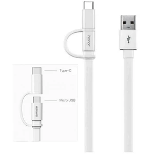 Adatkábel Honor 2 in 1 mobilhoz, tablethez USB-C és Micro-USB konnektorral, 1.5 m