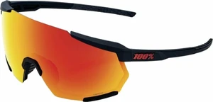 100% Racetrap 3.0 Soft Tact Black/HiPER Red Multilayer Okulary rowerowe