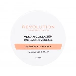 Revolution Skincare Vegan Collagen Soothing Eye Patches 60 ks maska na oči na veľmi suchú pleť; výživa a regenerácia pleti