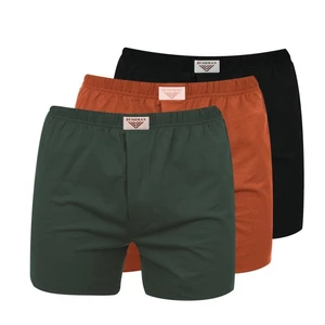 Bushman trenýrky Nicolas 3Pack dark green/black/orange M