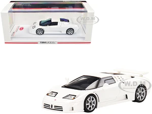 Bugatti EB110 Super Sport Bianco Monaco White 1/43 Model Car by True Scale Miniatures