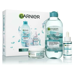 GARNIER Skin Naturals Hyaluronic Aloe Dárková sada hydratační pleťové péče - Hydratační gel 50 ml, Micelární vodu 400 ml a pleťové sérum 30 ml