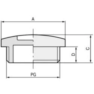 Záslepka LAPP SKINDICHT BLK-GL PG29 RAL 7035 LGY, 52024854, polystyren, šedobílá (RAL 7035), 50 ks