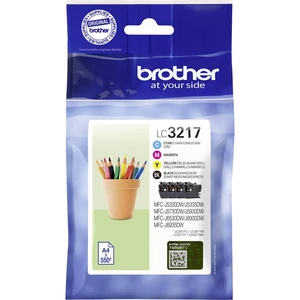 Brother Ink set LC-3217 VALDR originál  zelenomodrá, purpurová, žltá, čierna LC3217VALDR