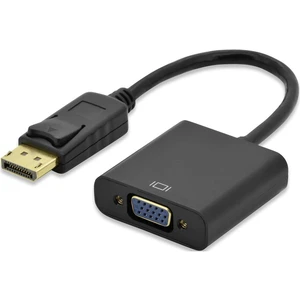 ednet DisplayPort / VGA káblový adaptér #####DisplayPort Stecker, #####VGA 15pol. Buchse 0.15 m čierna 84506 pozlátené k