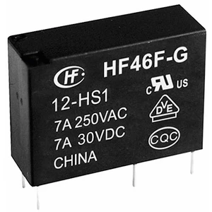 Hongfa HF46F-G/005-HS1 relé do DPS 5 V/DC 10 A 1 spínací 1 ks