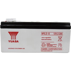 Yuasa NP3.2-12 NP3.2-12 olovený akumulátor 12 V 3.2 Ah olovený so skleneným rúnom (š x v x h) 134 x 64 x 67 mm plochý ko