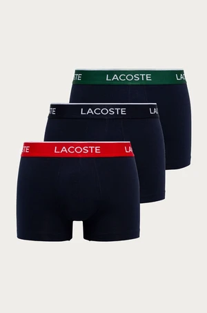 Boxerky Lacoste (3-pak) pánske, tmavomodrá farba