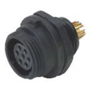 Deltron Connectors DELKSP1312/S3, kulatý konektor DIN, Provedení konektoru: zásuvka, vestavná IP68, nylon 6.6 UL 94V-0, pólů 3, 1 ks