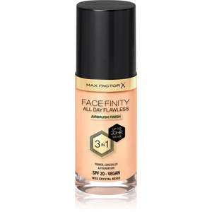 Max Factor Facefinity All Day Flawless dlouhotrvající make-up SPF 20 odstín 33 Crystal Beige 30 ml