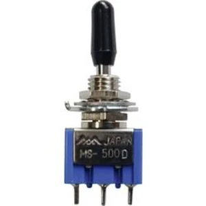 Miniaturní páčkový spínač Miyama MS- 500-P-BC, 125 V/AC, 6 A, 4x zap/zap, 1 ks