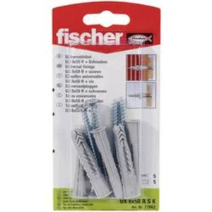 Univerzální hmoždinka Fischer UX 8 x 50 RS K 77862, Vnější délka 50 mm, Vnější Ø 8 mm, 1 sada