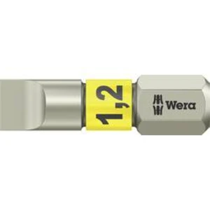 Plochý bit Wera 3800/1 TS 1,2 X 6,5 X 25 MM;6.5 mm 05071002001, 25 mm, nerezová ocel, 1 ks