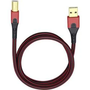 USB 2.0 kabel Oehlbach USB Evolution B 9426, 10.00 m, červená/černá