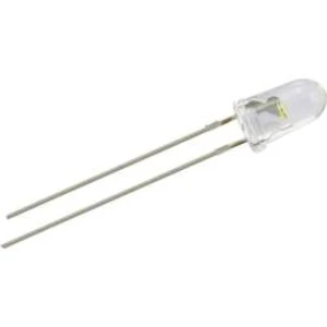 LED dioda s vývody Yoldal, YZ-YW5N15N, 20 mA, 5 mm, 2,1 V, 15 °, 9300 mcd, žlutá