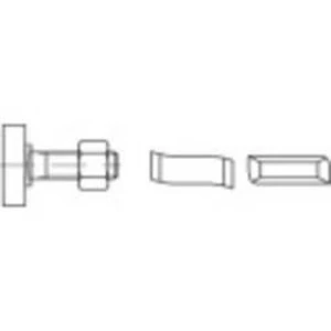 Šroub s T hlavou 161466, N/A, M10, 50 mm, ocel, 100 ks