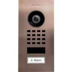 Wi-Fi domovní IP/video telefon DoorBird DoorBird IP Video Türstation D1101V Unterputz 423867444, bronzová