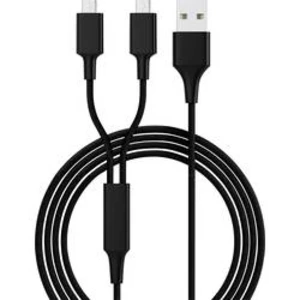 Nabíjecí kabel Smrter Hydra DUO Micro-USB SMRTER_HYDRA_DUO_M_BK, 1.20 m, černá