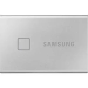 Externí SSD disk Samsung Portable T7 Touch, 500 GB, USB 3.2 (Gen 2) , stříbrná