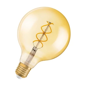 LED žárovka Vintage 1906 E27 OSRAM 4,5W (25W) teplá bílá (2000K) Retro Filament Gold Globe125 stmívatelná