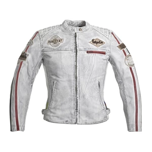 Dámská kožená moto bunda W-TEC Sheawen Lady White  bílá  3XL