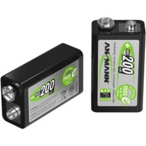 Akumulátor 9 V Ni-MH Ansmann maxE 6LR61, 200 mAh, 8.4 V 1 ks