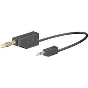 Stäubli AK205/410 měřicí kabel [lamelová zástrčka 4 mm - lamelová zástrčka 2 mm] černá, 0.60 m