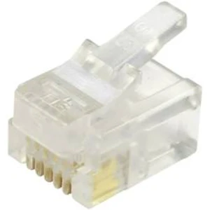 RJ45 konektor BEL Stewart Connectors 940-SP-3066 - zástrčka, rovná RJ12 počet pólů: 6P6C, čiré sklo, 1 ks