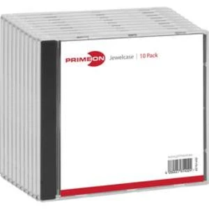 Primeon Jewelcase box pro 1 disk 10 ks černá, transparentní Primeon