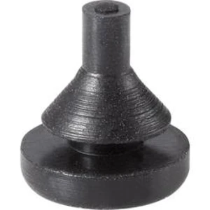 Tlumicí přístrojová nožička se západkou PB Fastener 1287-01, (Ø x v) 7.8 mm x 8.8 mm, černá, 1 ks