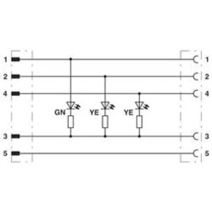 Připojovací kabel pro senzory - aktory Phoenix Contact SAC-5P-M12MS/0,6-810/M12FR-3L 1416147 0.60 m, 1 ks