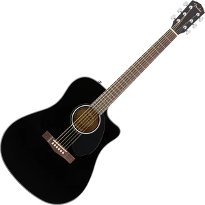 Fender CD-60SCE Black Elektroakustická gitara Dreadnought