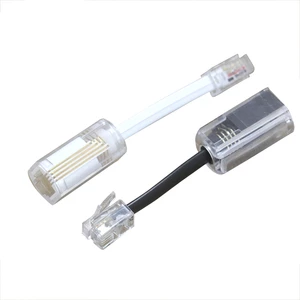 RJ11 Male to Female 360 Degree Multidirectional Rotator Telephone Handle Wire Anti Winding Knotting Rotary Phone Handset Wire