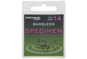 Drennan háčky bez protihrotu Specimen Barbless vel. 12