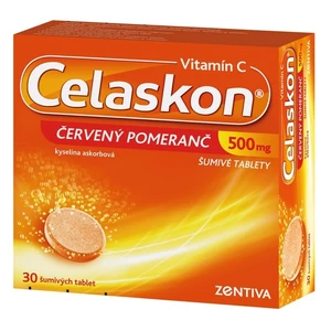 CELASKON Červený pomeranč 500 mg 30 šumivých tablet