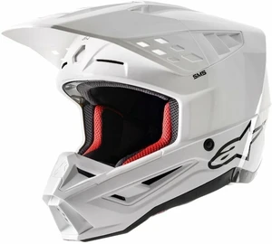 Alpinestars S-M5 Solid Helmet White Glossy XL Helm