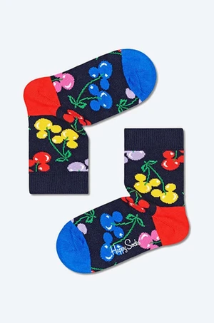 Dětské ponožky Happy Socks x Disney Very Cherry Mickey tmavomodrá barva, Skarpetki Happy Socks x Disney Very Cherry Mickey KDNY01-6501