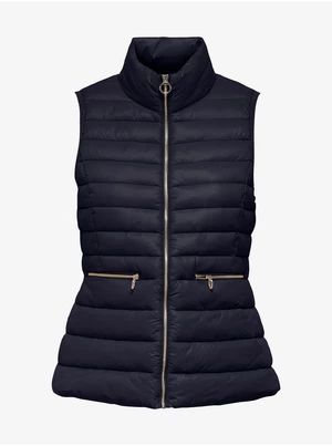 Dark blue quilted vest ONLY Madeline - Women