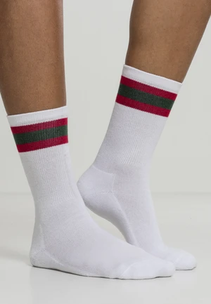 Stripy Sport 2-Pack Socks White/Red/Green