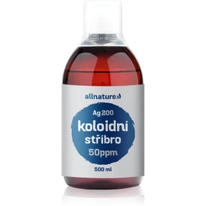 Allnature Koloidní stříbro Ag200 - 50 ppm upokojujúce čistiace tonikum 500 ml